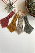 Load image into Gallery viewer, Macrame Fringe Keychain Assorted 4-Pack