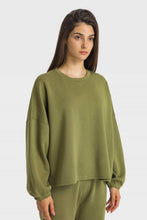 Load image into Gallery viewer, Dropped Shoulder Round Neck Sports Top