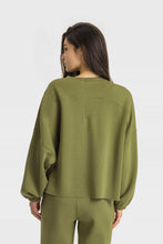 Load image into Gallery viewer, Dropped Shoulder Round Neck Sports Top