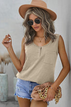 Load image into Gallery viewer, Quarter-Snap Scoop Neck Tank