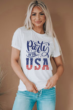 Load image into Gallery viewer, PARTY IN THE USA Round Neck Cuffed Tee