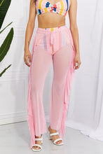 Load image into Gallery viewer, Marina West Swim Take Me To The Beach Mesh Ruffle Cover-Up Pants
