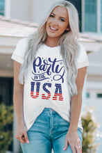 Load image into Gallery viewer, PARTY IN THE USA Round Neck Cuffed Tee