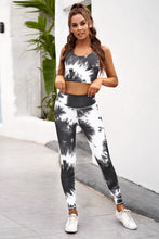 Load image into Gallery viewer, Tie-dye Crop Top and Leggings Set