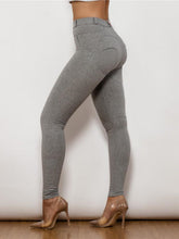 Load image into Gallery viewer, Full Size Contrast Detail High Waist Leggings