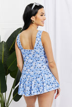 Load image into Gallery viewer, Full Size Clear Waters Swim Dress in Blue
