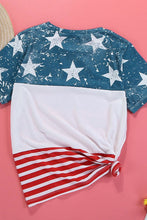 Load image into Gallery viewer, Stars and Stripes Color Block T-Shirt