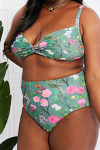 Load image into Gallery viewer, Take A Dip Twist High-Rise Bikini in Sage