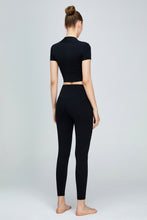 Load image into Gallery viewer, Short Sleeve Cropped Sports Top