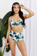 Load image into Gallery viewer, Take A Dip Twist High-Rise Bikini in Forest