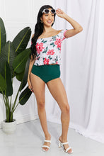 Load image into Gallery viewer, Coastal Cutie Off-Shoulder Swim Tankini Set