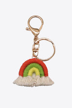 Load image into Gallery viewer, Rainbow Fringe Keychain Assorted 4-Pack
