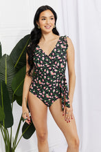 Load image into Gallery viewer, Full Size Float On Ruffle Faux Wrap One-Piece in Floral