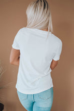 Load image into Gallery viewer, PARTY IN THE USA Round Neck Cuffed Tee