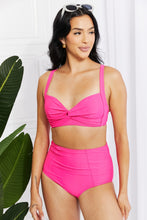 Load image into Gallery viewer, Take A Dip Twist High-Rise Bikini in Pink