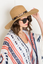 Load image into Gallery viewer, Justin Taylor Printed Belt Sunhat in Beige
