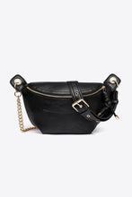 Load image into Gallery viewer, PU Leather Chain Strap Crossbody Bag
